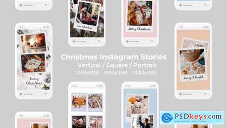 Videohive Christmas Instagram Stories Vertical Square Portrait 25148463