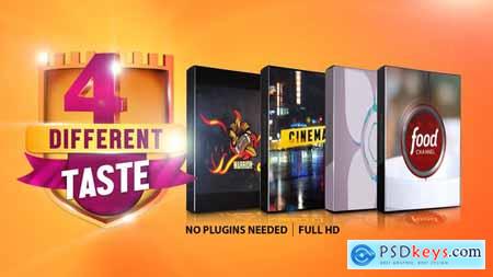 Videohive Four Different Taste logo Pack 25025595
