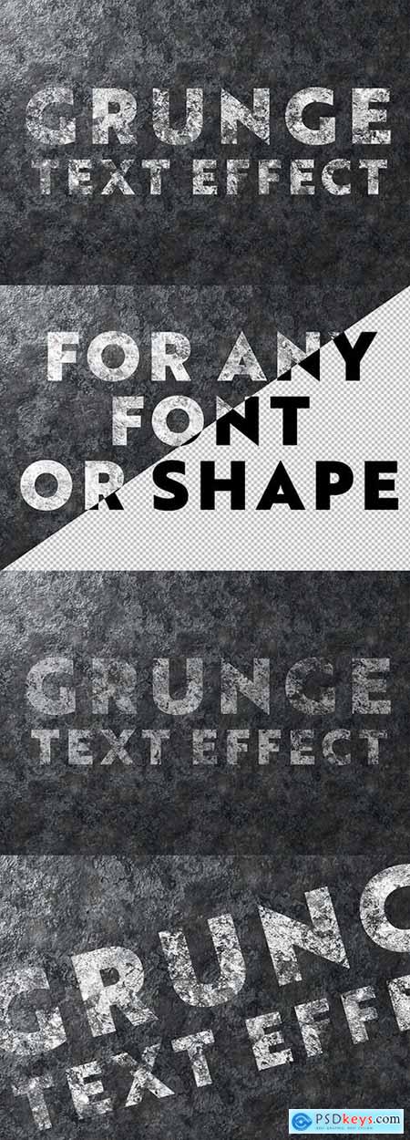 Grunge Text Effect on Metal Texture 302279836