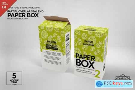 Paper Cereal Box Packaging Mockup 4347678