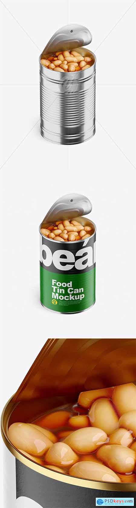Food Can w- White Beans Mockup 36420