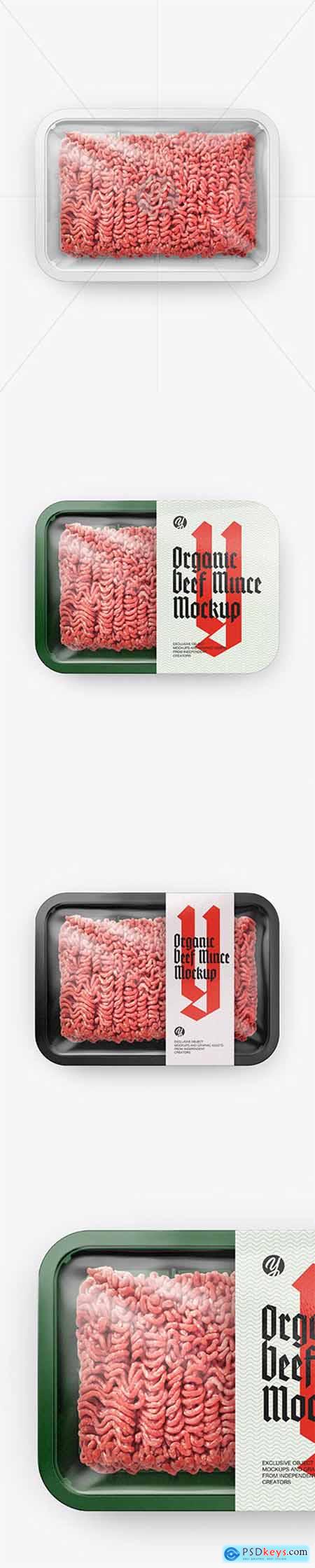 Download Plastic Tray With Beef Mince Mockup - Top View 29686 » Free Download Photoshop Vector Stock ...