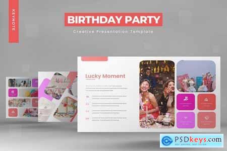 Birthday Party - Powerpoint Google Slides and Keynote Templates