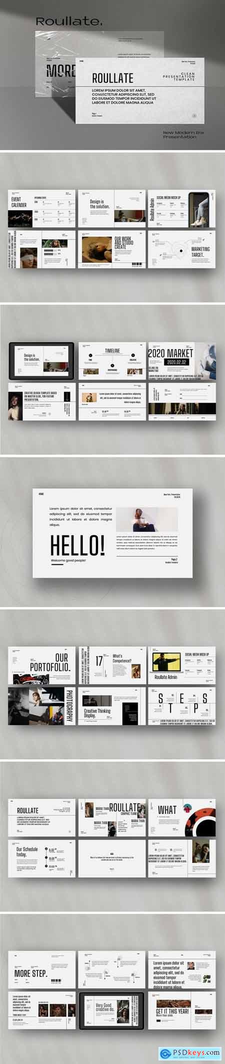 ROULLATE - Urban Creative Design Corp Powerpoint, Keynote and Google Slides Templates