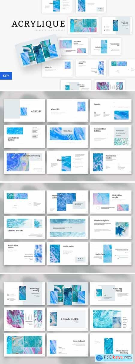 Acrylique Powerpoint, Keynote and Google Slides Templates