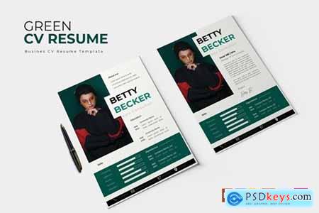 Green - CV & Resume