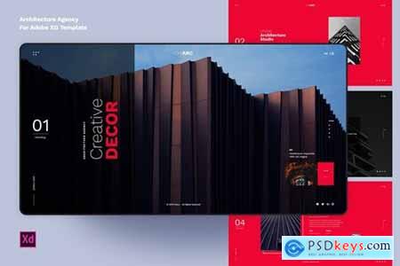 adobe xd architecture template free download