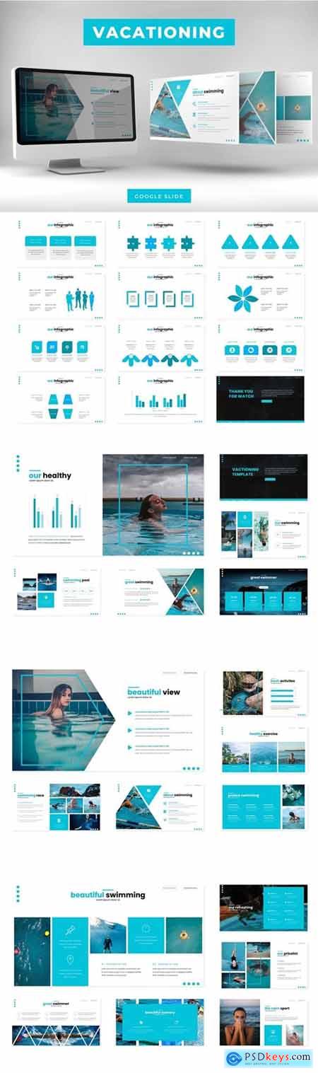 Vacationing Powerpoint, Keynote and Google Slides Templates