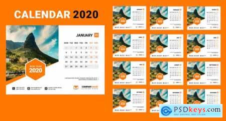 2020 Desk Calendar Design