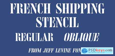 French Shipping Stencil JNL Complete Family