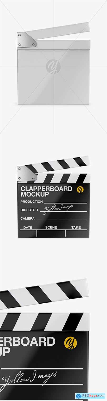 Download Glossy Clapperboard Mockup - Front View 26043 » Free ...