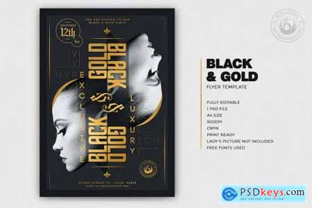 Black and Gold Flyer Template V17 4366236