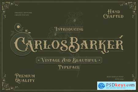 Carlos Barker - Vintage Victorian Font