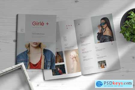 Girle Indesign Magazine Template