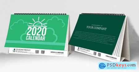 Desk Calendar design template 2020