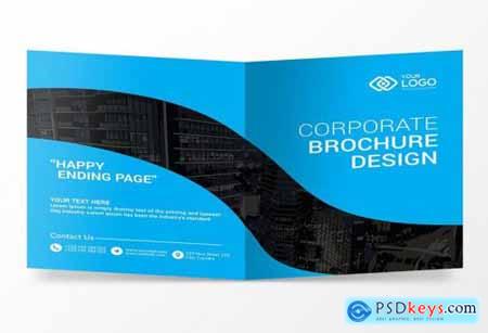 Business Bi-fold Brochure Design Template