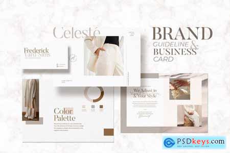 Brand Guideline and Business Card Celeste
