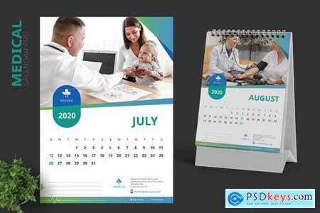2020 Clean Medical Hospital Calendar Pro