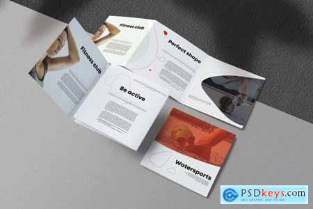 Sport Fitness Square Trifold Brochure