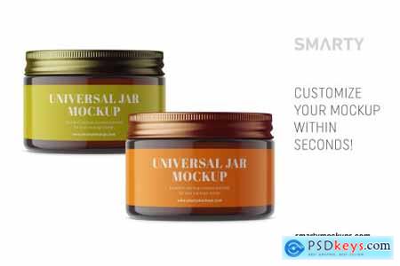 Download Creativemarket Amber Small Jar Mockup 4358242 PSD Mockup Templates