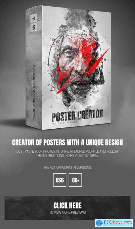 Poster Creator Photoshop Action 25155437