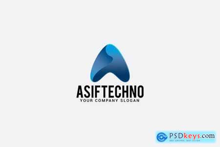 asiftechno Letter A Logo