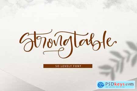 Strong Table Font