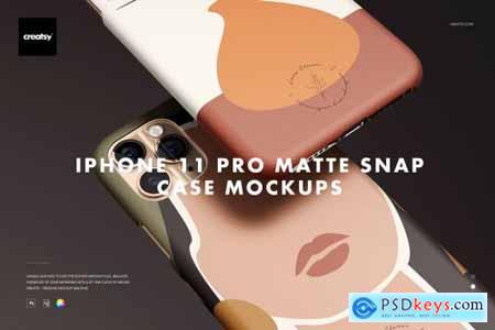 iPhone 11 Pro Matte Snap Case Mockup 4364960