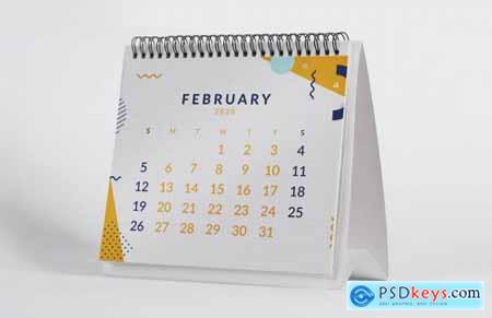 2020 Desktop Calendar Mock Up