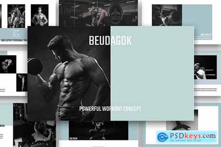 Beudagok - Workout Concept Powerpoint, Keynote and Google Slides Templates