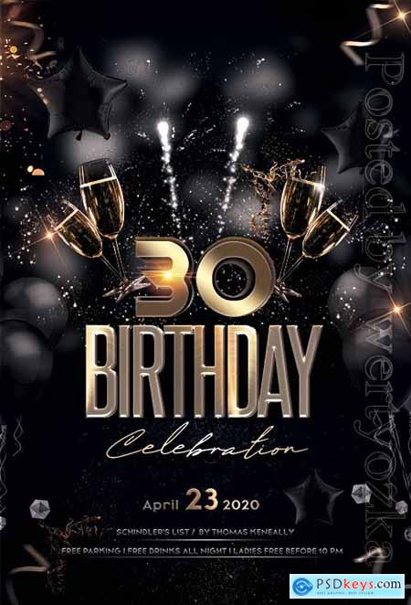 Download Birthday Party - Premium flyer psd template » Free ...