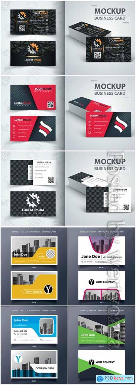 Business abstract vector card, annual report, magazine