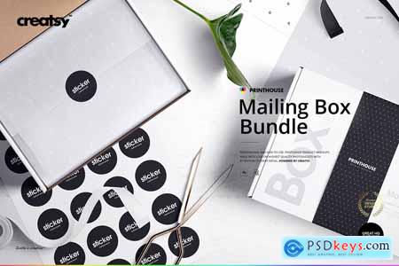 Mailing Box Mockup Bundle 4036528