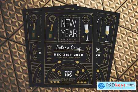 New Year Party Night Flyer