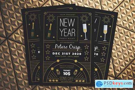 New Year Party Night Flyer