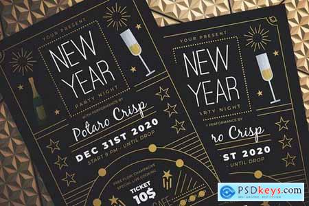 New Year Party Night Flyer