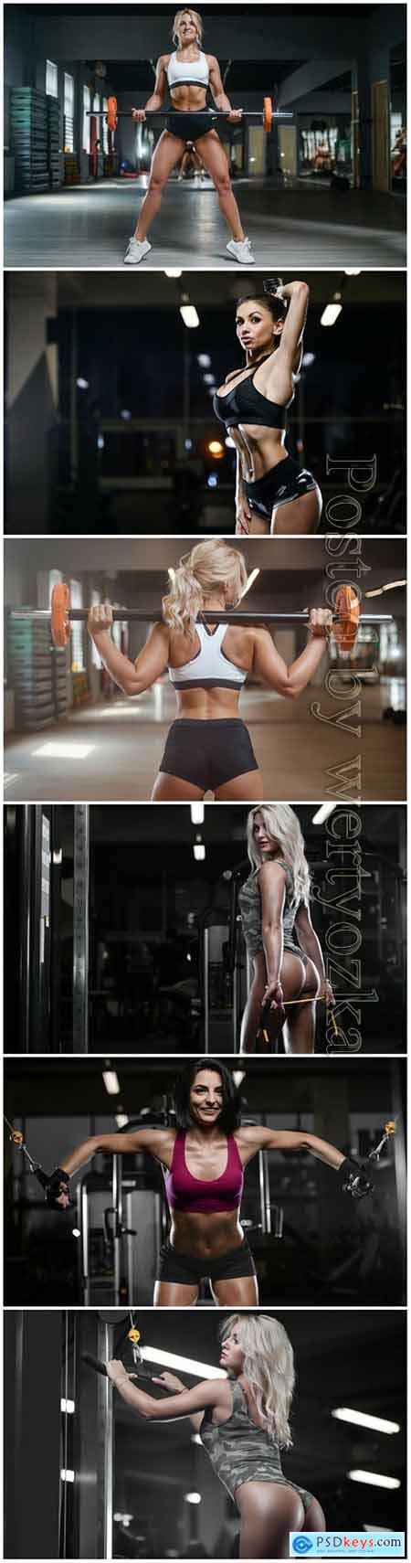 Girls in the gym, beauty and health
