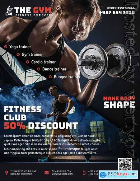 The Gym Fitness - Premium flyer psd template