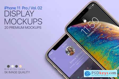 iPhone 11 Pro Display Mockups Vol02