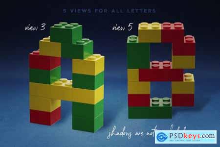 Toy Bricks 3D Lettering 3828851