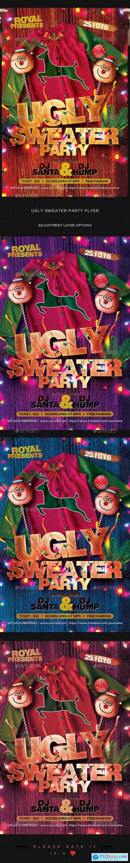 Ugly Sweater Party Flyer 18933571