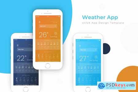Weather Template - App Design Template