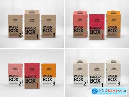 Download Sqaure Paper Boxes Mockup » Free Download Photoshop Vector ... PSD Mockup Templates