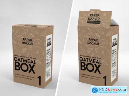 Sqaure Paper Boxes Mockup