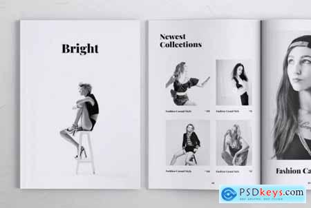BRIGHT Fashion Lookbook Portfolio Brochures