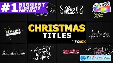 Videohive Christmas Titles And Transitions FCPX 25296025