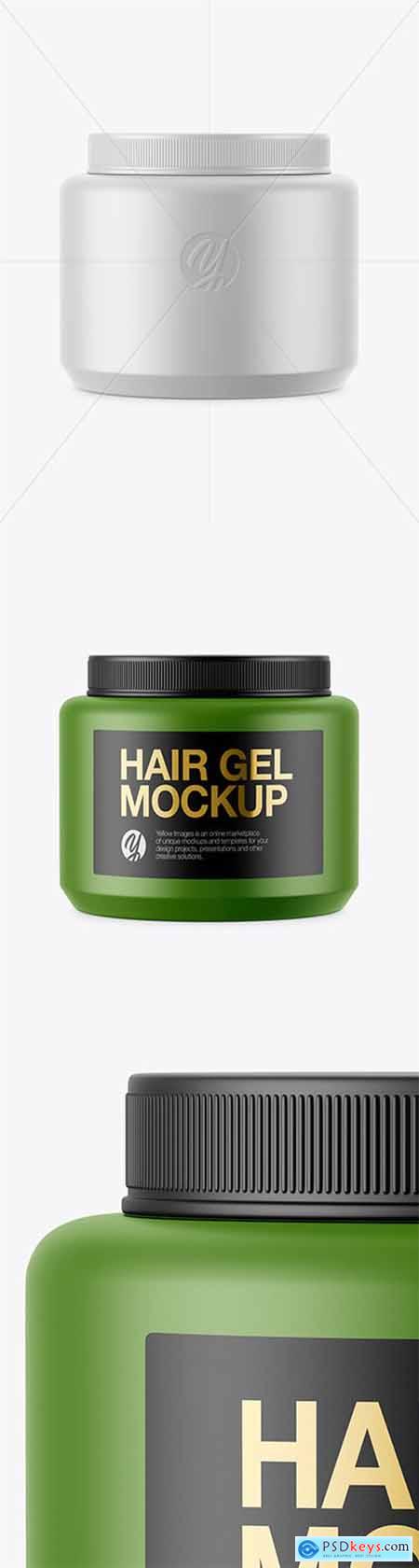 Matte Hair Gel Jar Mockup 51822