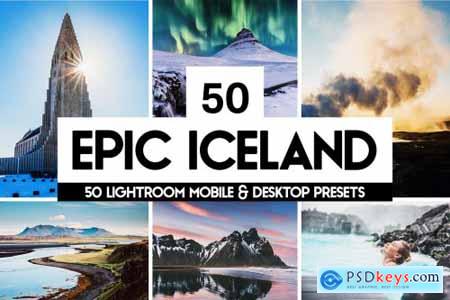Epic Iceland - 50 Lightroom Presets 4401492