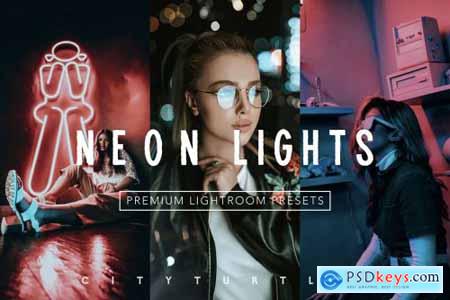 Moody NEON LIGHTS Lightroom Presets 4335929