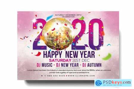 New Years Flyer Template 4351834